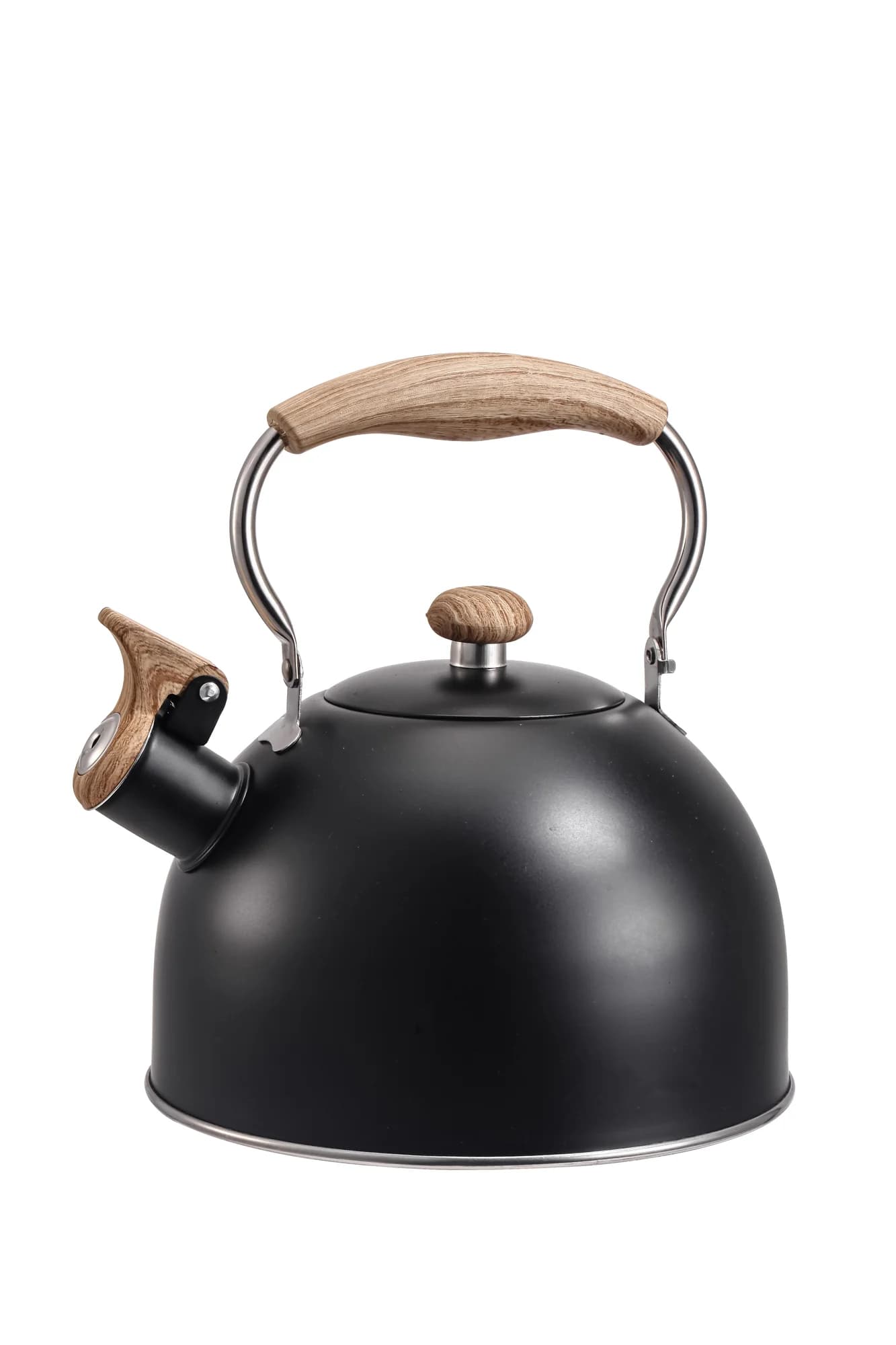 Pava Silbadora 2.5 Lts Mango Soft Touch Simil Madera — imagen 1