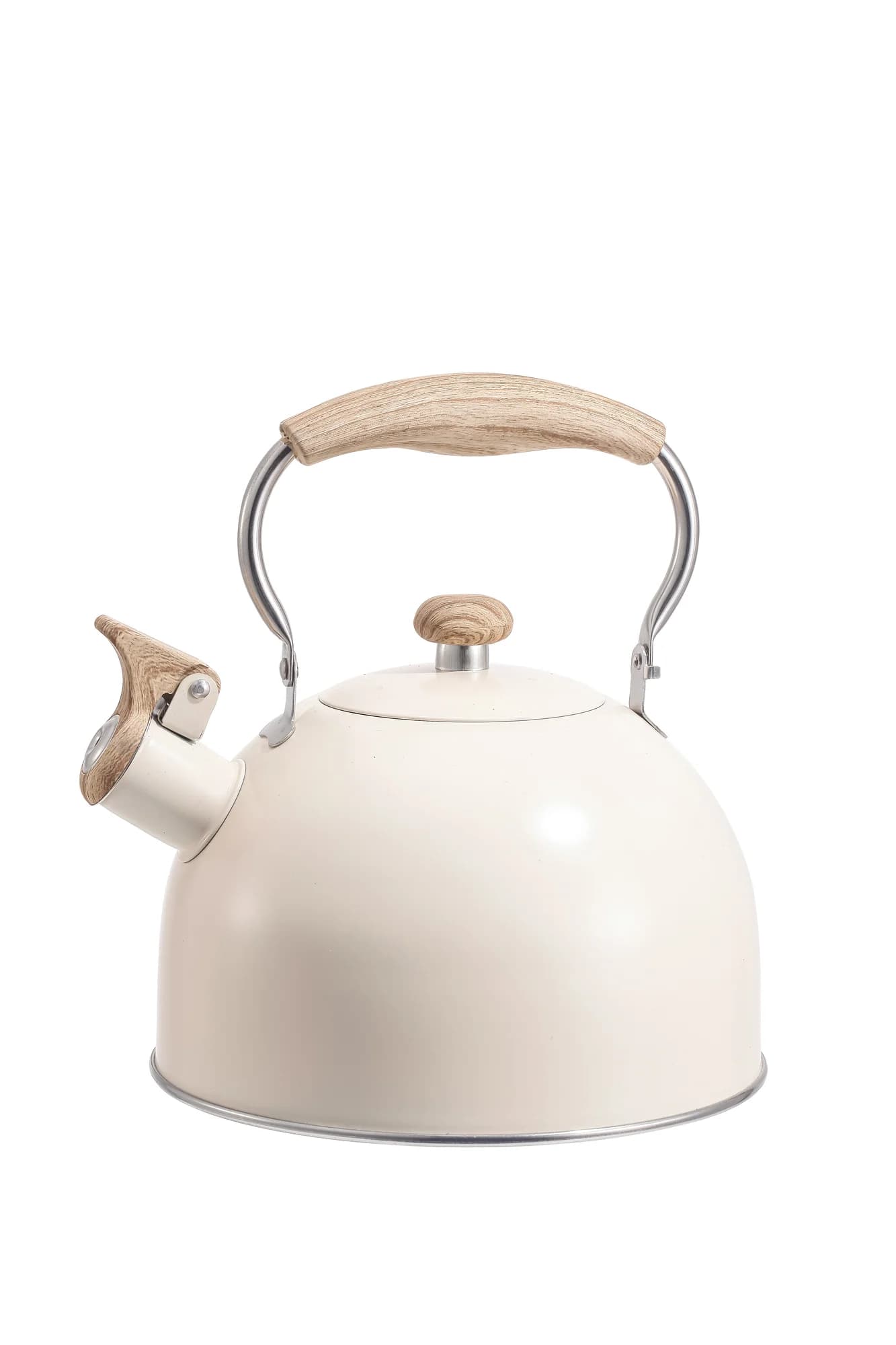 Pava Silbadora 2.5 Lts Mango Soft Touch Simil Madera — imagen 1