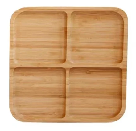 Plato de Bamboo con Divisiones — imagen 1