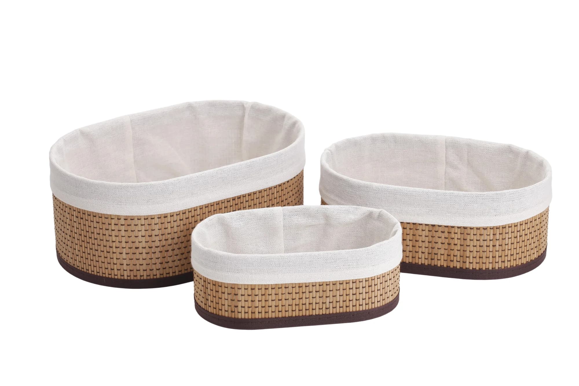 Set x3 Canastos Bamboo — imagen 1