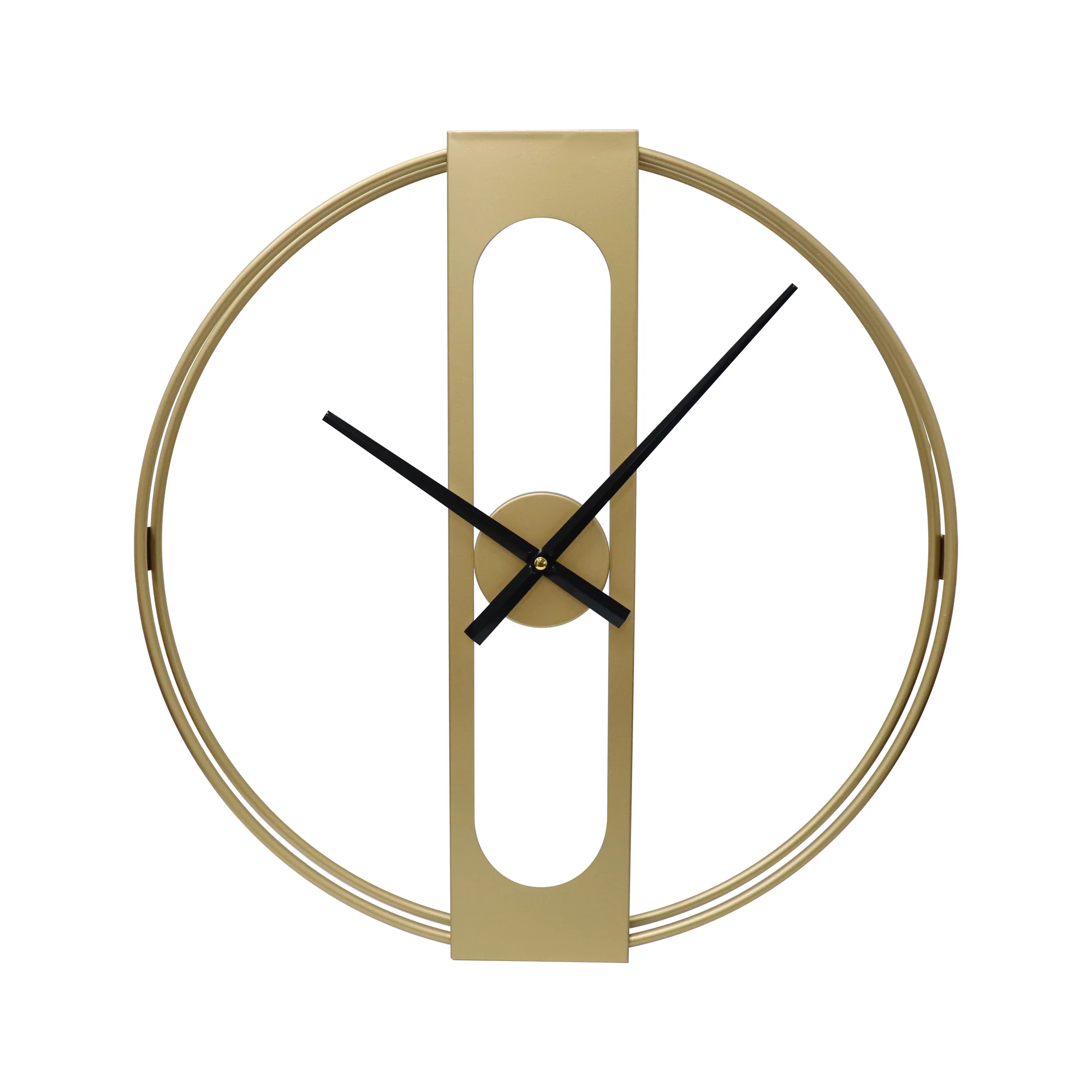 Reloj Deco Metal Dorado Minimalista 50 cm — imagen 1