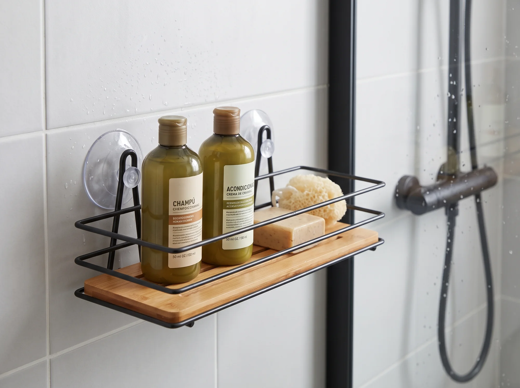 Repisa para Baño 1 Estante Bamboo — imagen 2