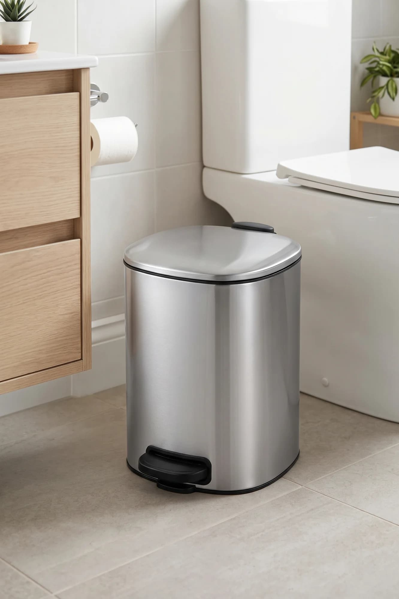 Cesto de Acero Inoxidable 5 Litros con pedal Soft Close — imagen 2