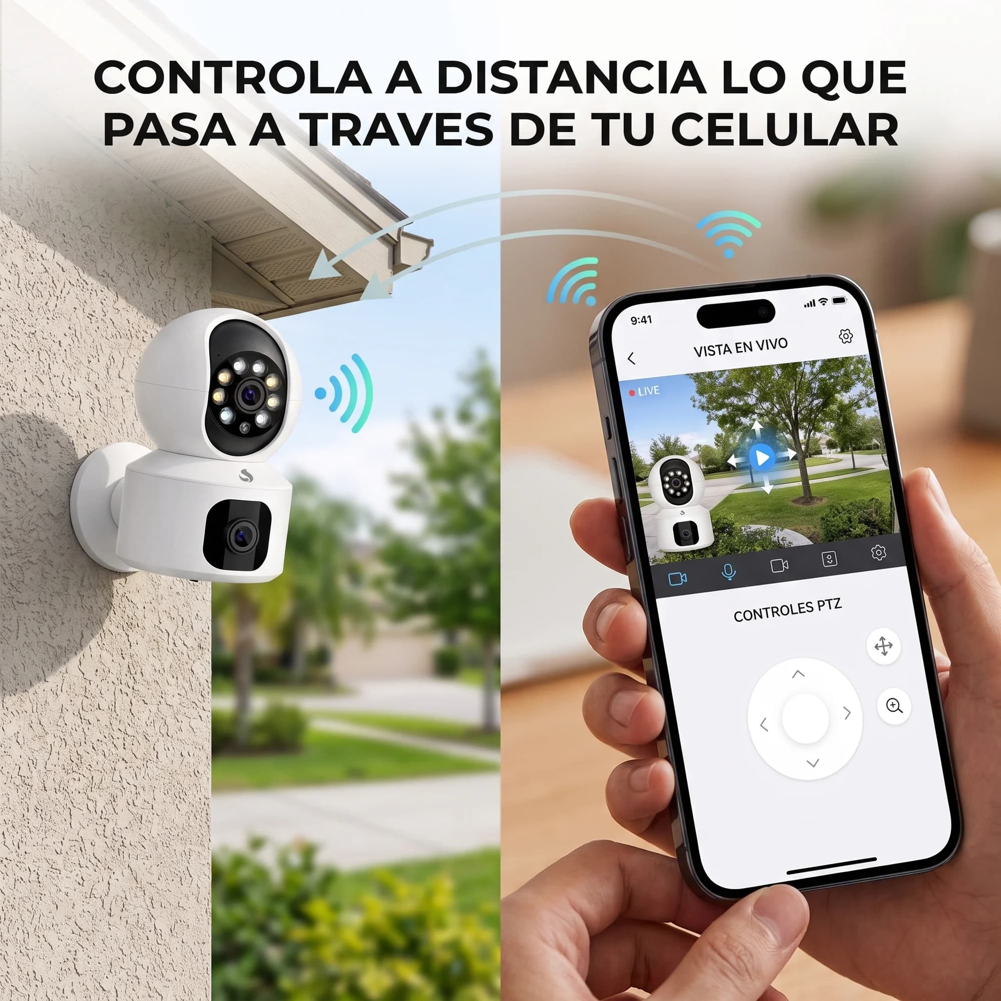 Camara de Seguridad Exterior Wifi/360 HD — imagen 4