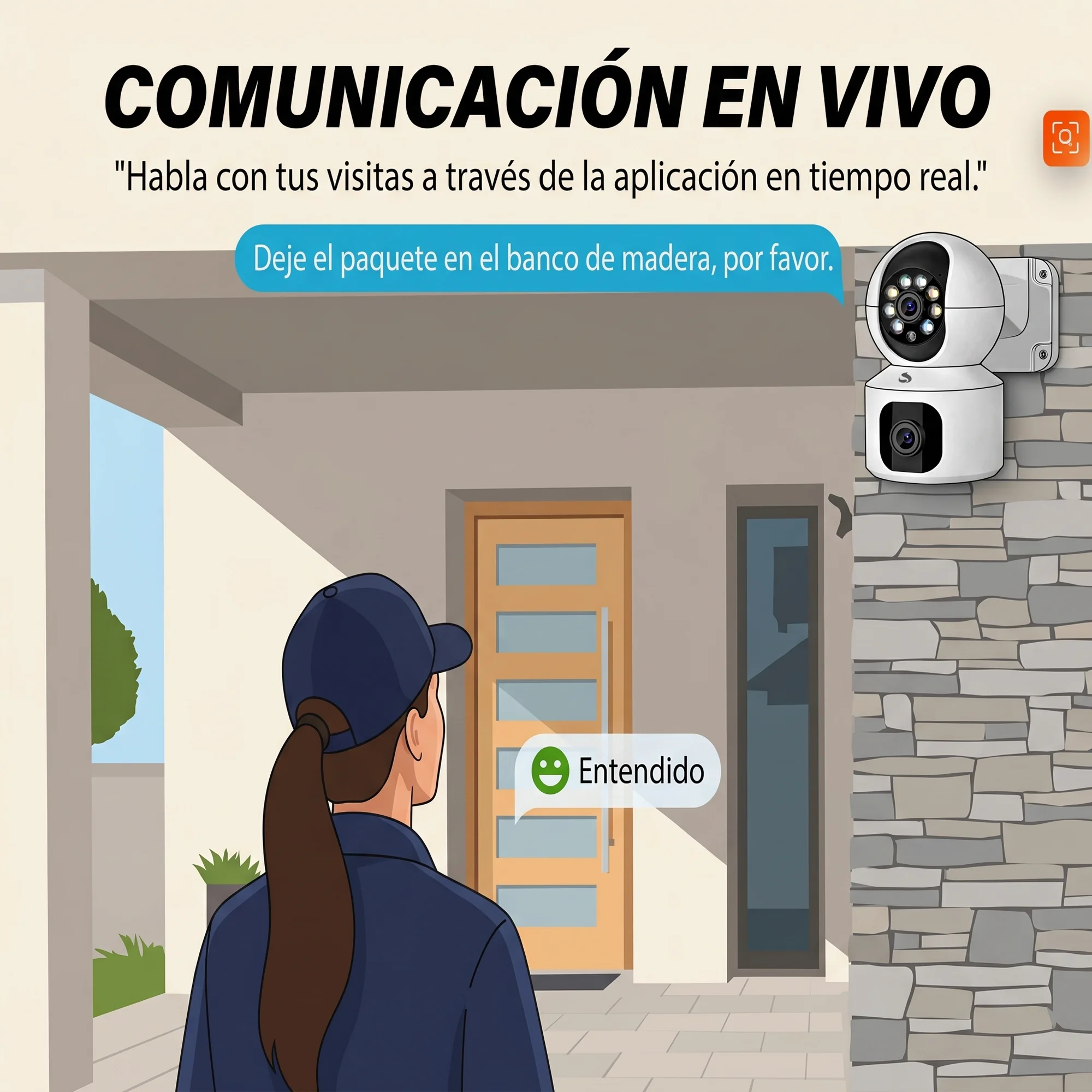 Camara de Seguridad Exterior Wifi/360 HD — imagen 5