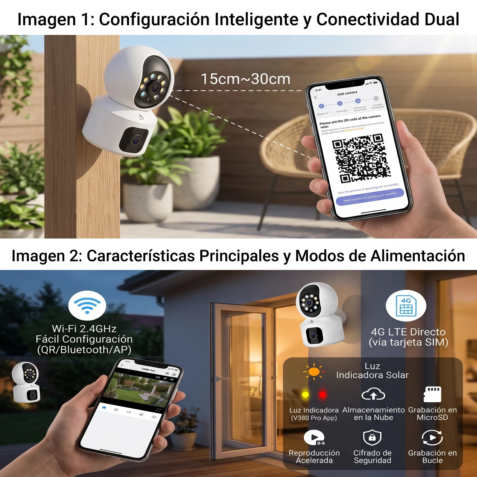 Camara de Seguridad Exterior Wifi/360 HD — imagen 6